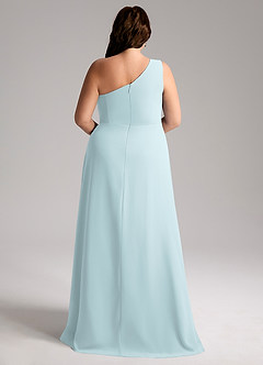 Azazie Brooke Jurken voor bruidsmeisjes Jurk van Chiffon met A-Lijn One-Shoulder De Nevel image9