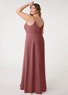 Azazie Daenerys Bridesmaid Dresses Amethyst A-Line Cowl Chiffon Dress image11
