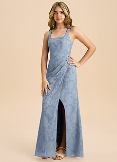 Azazie Mero Junior Klä av Tubklänning i Blommig Utbrändhet Plisserad image5