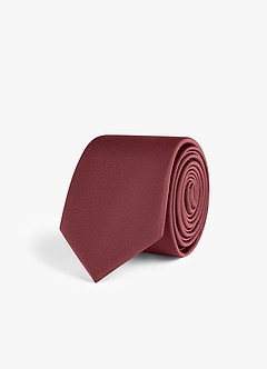 front Stretch Satin Skinny Tie