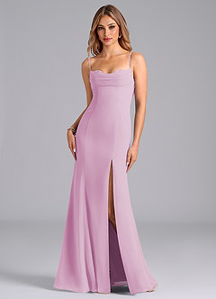 Azazie Wynni Abiti da Damigella Abito Sirena in Chiffon Corsetto Rosa Confetto image1