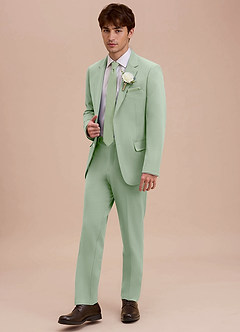 front Ethan Dusty Sage Refined Weave Suit