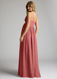 Azazie Emree Abiti da damigella d'onore premaman Abito A-Line Chiffon Floor-Length image5