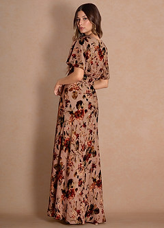 Darla Maxi Klänning Mauve Multi image2