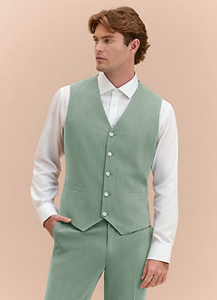 William Vert Sauge Gilet de costume