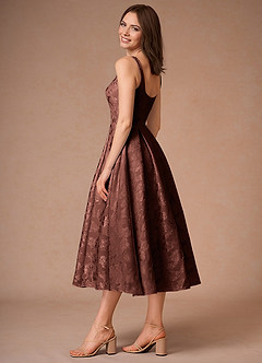Midi jurk Briac Mocha Coco image4