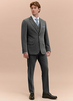 front William Holzkohle 3-teiliger Anzug