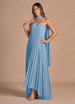 Abito Lungo Blu Foschia Nahla image4