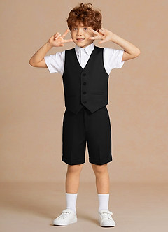 Oliver Preto Conjunto de 4 peças para meninos: regata e shorts