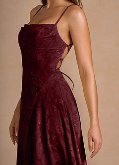 Irelia Wine Midi Dress image6