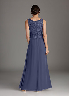 Azazie Cornelia Mother of the Bride Dresses Stormy Sheath Square Neckline Sequins Chiffon Dress image7