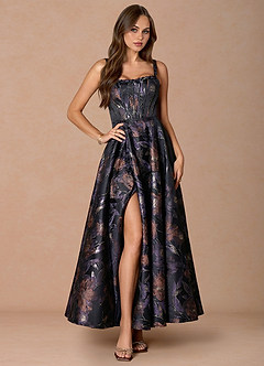 Kleid Kourtney Schwarzviolett image1