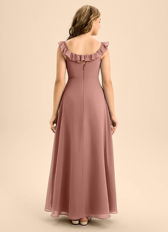 Azazie Callie Junior Cedar Rose A-Line Ruched Chiffon Dress image2