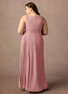 Azazie Galvan Mother of the Bride Dresses Dusty Rose A-Line Sequins Chiffon Dress image7