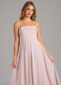 Azazie Lucienne Bridesmaid Dresses Blushing Pink Mermaid Strapless Chiffon Convertible Dress image7