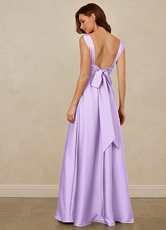 Christian Siriano Bridal for Azazie 1001 Brautjungfernkleider A-Linie Herzausschnitt Stretch-Satin Kleid Flieder image5