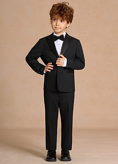 front Michael Black Boys Peak Lapel Tuxedos