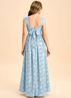 Azazie Hattie Junior Formal Klä av A-Line i Blommig Utbrändhet Plisserad image2