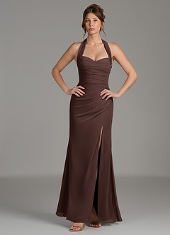 Azazie Destiny Bridesmaid Dresses Ganache Mermaid Sweetheart Neckline Chiffon Dress image1
