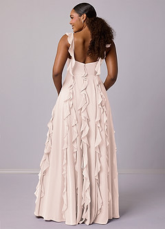 Barbie ♥ Azazie Bridesmaid Dresses Rose Petal A-Line with Pockets Chiffon Dress image11