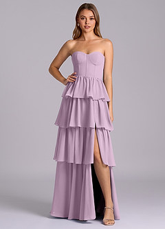 Azazie Faye Bridesmaid Dresses Wisteria A-Line Sweetheart Neckline Chiffon Dress image1