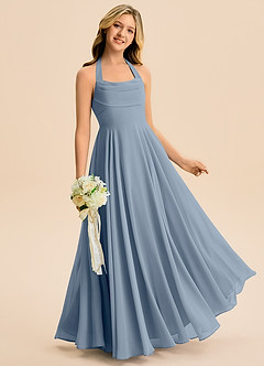 Azazie Kady Junior Twilight A-Line Sweetheart Neckline Chiffon Dress image3