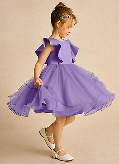 Azazie Chirp Blumenmädchenkleider Ballkleid Tüll Kleid Tahiti image2