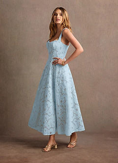 Charlotte Sky Blue Lace Maxi Dress image2