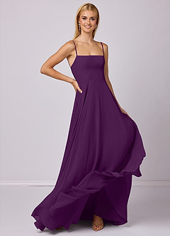 Barbie ♥ Azazie Bridesmaid Dresses Grape A-Line Chiffon Dress image3