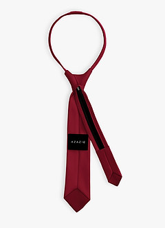 front Boy's Matte Satin Pre-Tie