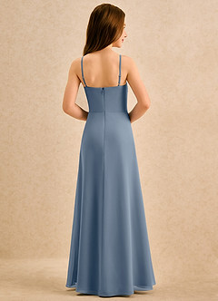 Azazie lolly Girls Formal Blumenmädchenkleider A-Linie Plissee Chiffon Kleid Zwielichtviolett image2