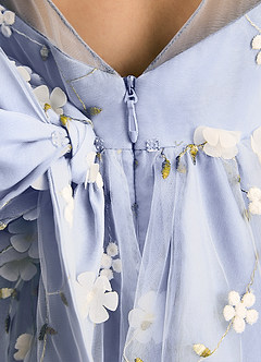 Azazie Elowen Flower Girl Dresses Ice A-Line Sweetheart Neckline Lace Dress image7