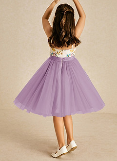 Azazie Jollie Flower Girl Dresses Wisteria A-Line Spaghetti Strap Tulle Dress image2