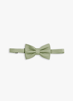 front Boy's Adjustable Stretch Satin Bow Tie