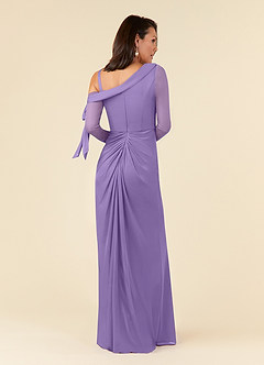 Azazie Marna Mother of the Bride Dresses Tahiti Sheath One Shoulder Mesh Dress image3