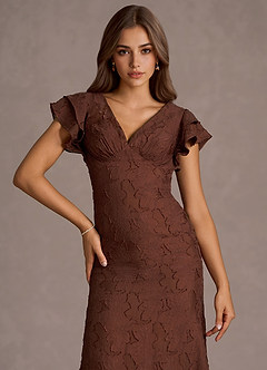 Baela Cinnamon Brown Maxi Dress image4
