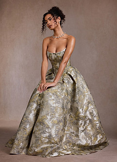 Kleid Mavis Vergoldetes Silber image7