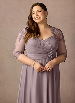 Azazie Anne Mother of the Bride Dresses Dusk Sheath Sweetheart Sequins Lace Dress image17