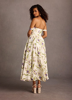 Alizee Maxi Sundress in Black Multi Print