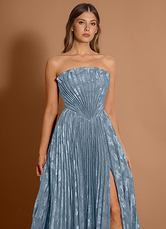 Maxi jurk Audrina Stoffig Blauw image6