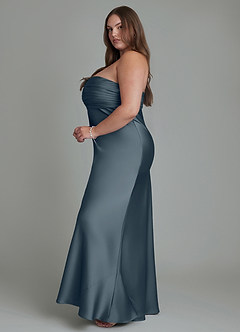 Azazie Saylor Bridesmaid Dresses Twilight Mermaid Strapless Stretch Satin Dress image14