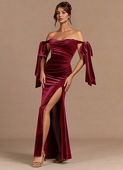 Verelith Merlot Vestido largo image3