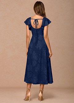 Talia Midi Klänning Marin image2