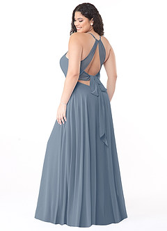 Azazie Evalleen Bridesmaid Dresses Twilight A-Line Pleated Chiffon Dress image8