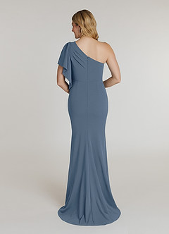 Azazie Pia Mother of the Bride Dresses Twilight Mermaid Pleated Stretch Crepe Dress image2