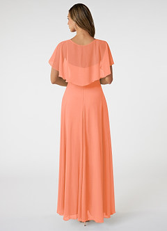 Azazie Jamie Bridesmaid Dresses Sunset A-Line Chiffon Dress image2