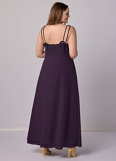 Barbie ♥ Azazie Bridesmaid Dresses Plum A-Line Pleated Chiffon Dress image11