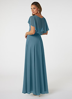 Azazie Jamie Bridesmaid Dresses Bermuda A-Line Chiffon Dress image4