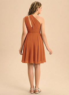 Azazie Charlize Junior Klä av A-Line i Chiffong Plisserad image2