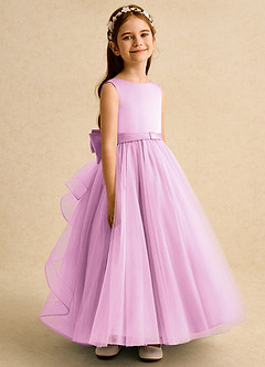 Azazie Lior Flower Girl Klänningar Klänning Balklänning i Tyll Plisserad image3